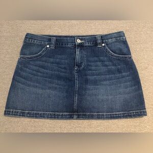 London Jean Denim Mini Skirt Size 8 EUC